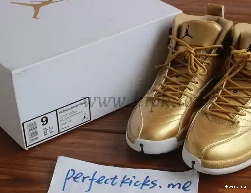 Authentic Air Gold 12 Jordan Pinnacle 0513